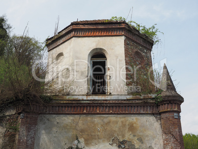 Ruins of gothic chapel in Chivasso, Italy