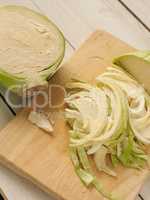 Healthy white cabbage