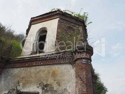 Ruins of gothic chapel in Chivasso, Italy