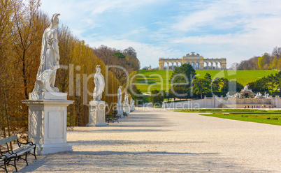 Schonbrunn Palace Gardens in Vienna