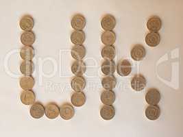 UK Pound coins, United Kingdom