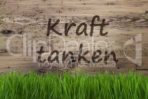 Aged Wooden Background, Gras, Kraft Tanken Means Relax
