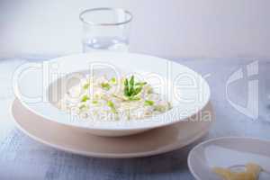 Risotto with Asparagus and cheese