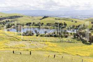 Sandy Wool Lake and Santa Clara Valley at Springtime.