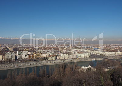 Aerial view of Turin