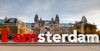 I Amsterdam slogan in Amsterdam