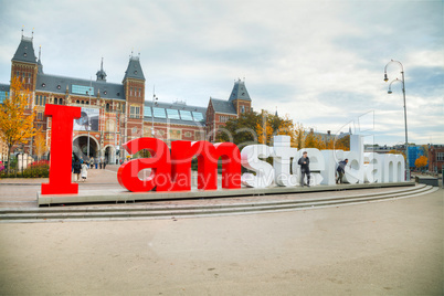 I Amsterdam slogan in Amsterdam