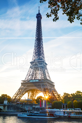 Cityscape of Paris with the Eiffel tower