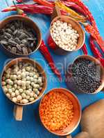 Colorful cooking ingredients