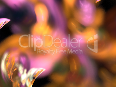 image of one Digital Fractal on Black Color image of one Digital Fractal on Black Color