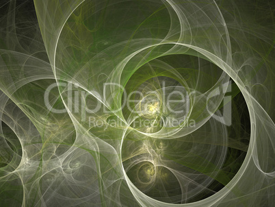 image of one Digital Fractal on Black Color