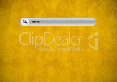 Search Bar with yellow grunge background