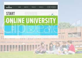 Online University App Interface