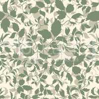 Floral seamless pattern Branch with leaves ornamental background