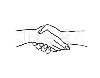 Business people shaking hands. Colaboration concept. Teamwork sign