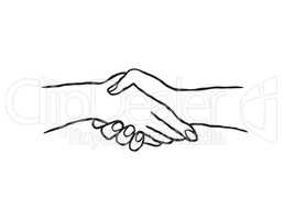 Business people shaking hands. Colaboration concept. Teamwork sign