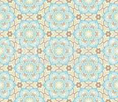 Floral seamless pattern. Flourish tiled oriental ethnic backgrou