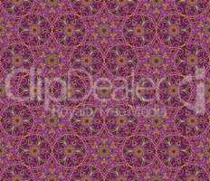 Abstract oriental floral seamless pattern. Arabic flower geometr