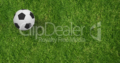 Composite image of soccer ball