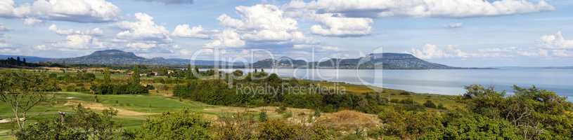 Nice panorama landscape from Hungary (Lake Balaton)