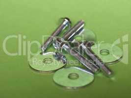 Bolt fastener and washer