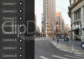 Security Camera App Interface street
