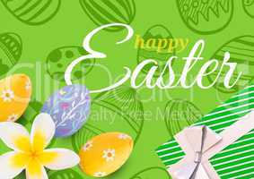 Composite image of easter card