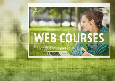 Web courses App Interface