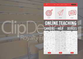 Online teaching App Interface