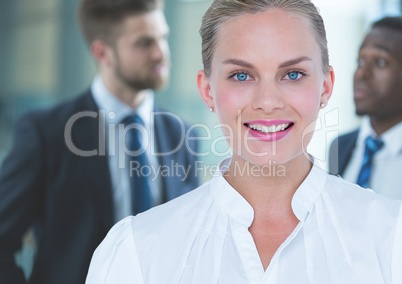 Business woman, foreground