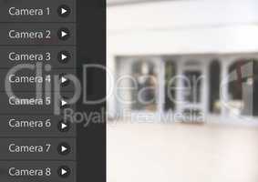 Security camera App Interface shop front