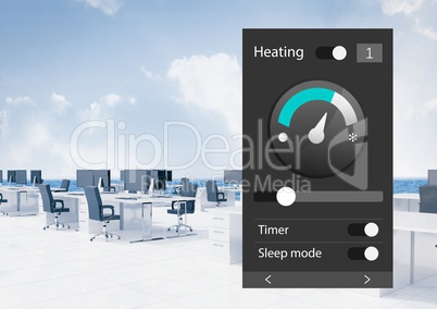 Office automation system heating App Interface