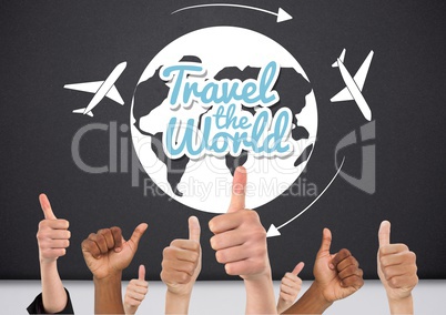 Thumbs uptravel de world