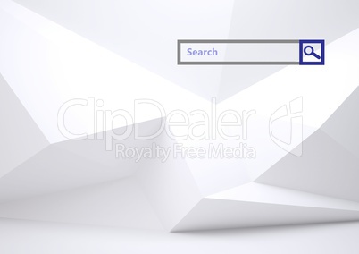 Search Bar with minimal shapes background