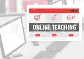 Online teaching App Interface