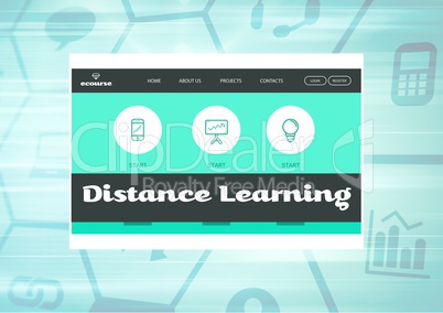Distance Learning App Interface