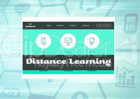 Distance Learning App Interface