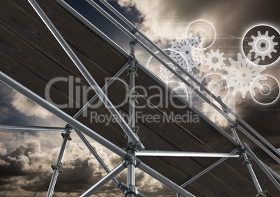 Technology interface with 3D Scaffolding