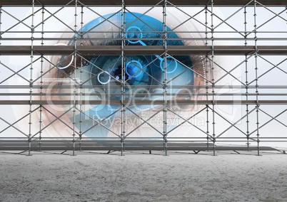 Eye technology interface with 3D Scaffolding