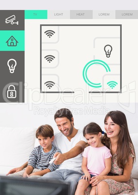 Home automation system TV App Interface