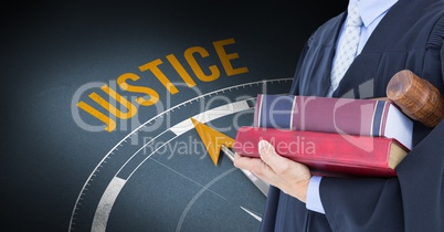Composite image of justice