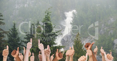 Thumbs up trees