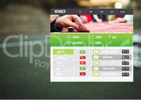 Betting App Interface tennis
