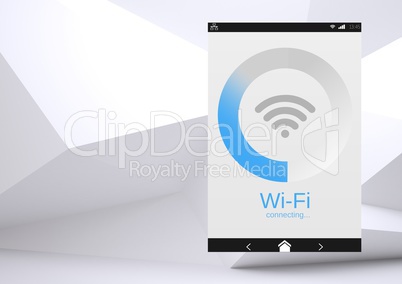 Wi-Fi App Interface minimal background