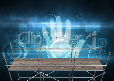 Identity hand interface with 3D Scaffolding