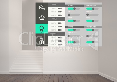 Home automation system App Interface