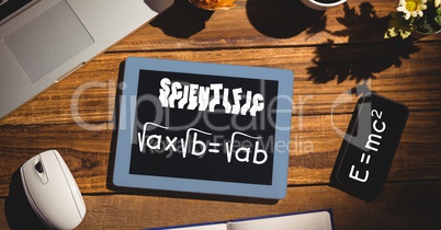 Scientific formulas on tablet PC and smart phone