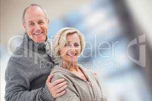Composite image of lovely couple