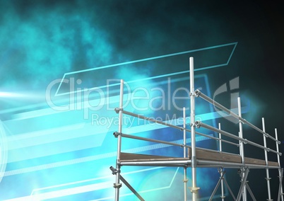 Illuminated interface with 3D Scaffolding