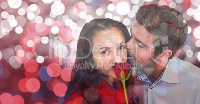 Composite image of happy young couple
